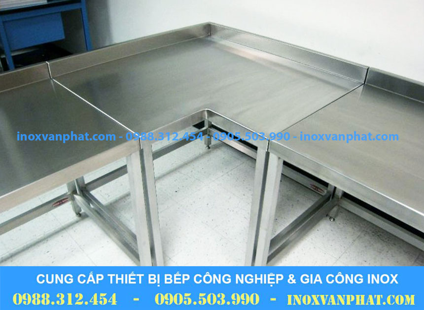 Bàn góc inox cao cấp
