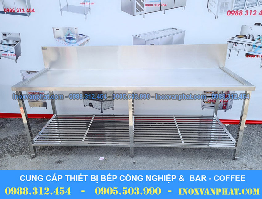 Bàn bếp inox sản xuất tại Inox Vạn Phát