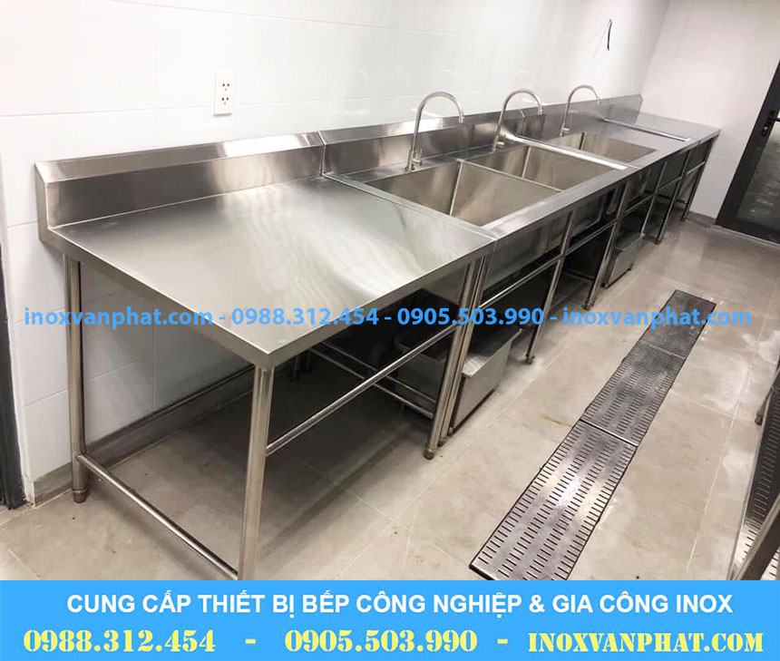Bàn inox công nghiệp 1 tầng