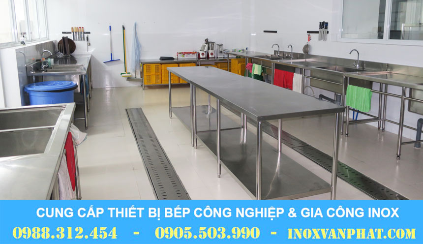 Bàn bếp 304 sản xuất tại Inox Vạn Phát