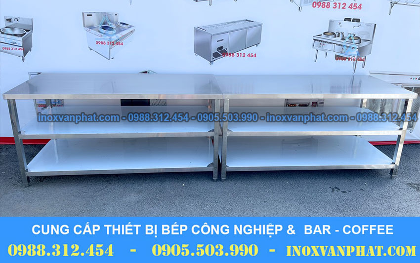 Bàn bếp sản xuất từ inox 304 cao cấp