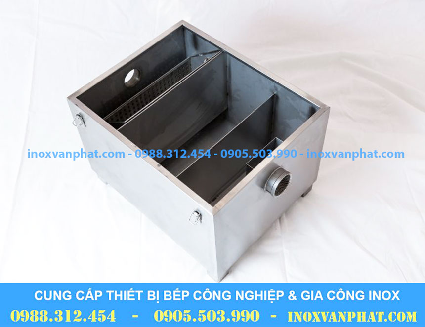 Bẫy mỡ inox 3 ngăn chất lượng
