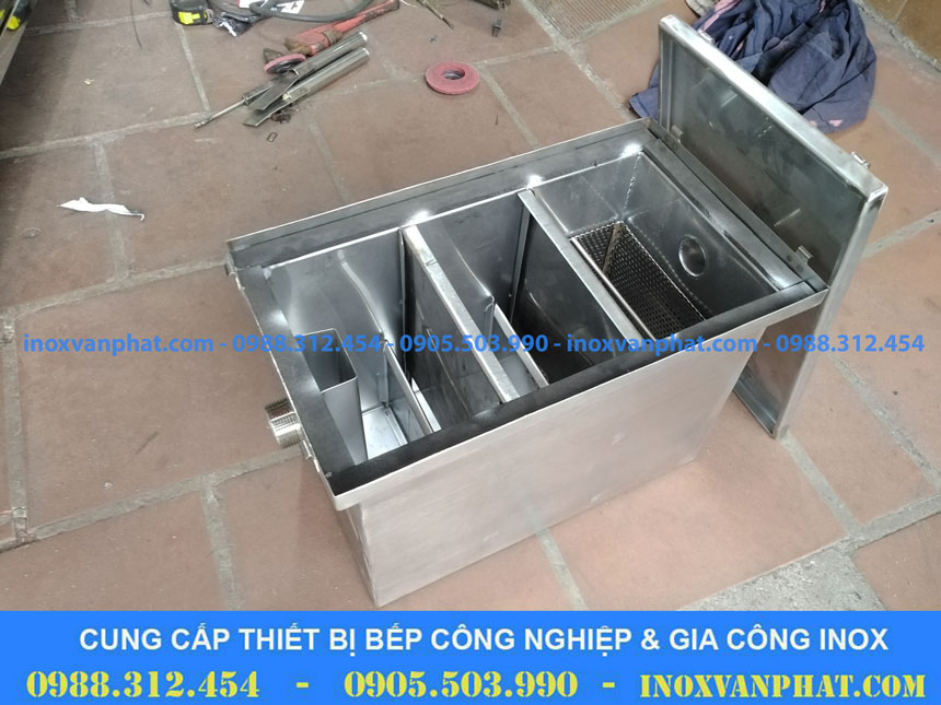 Bẫy mỡ inox sản xuất trực tiếp tại Inox Vạn Phát