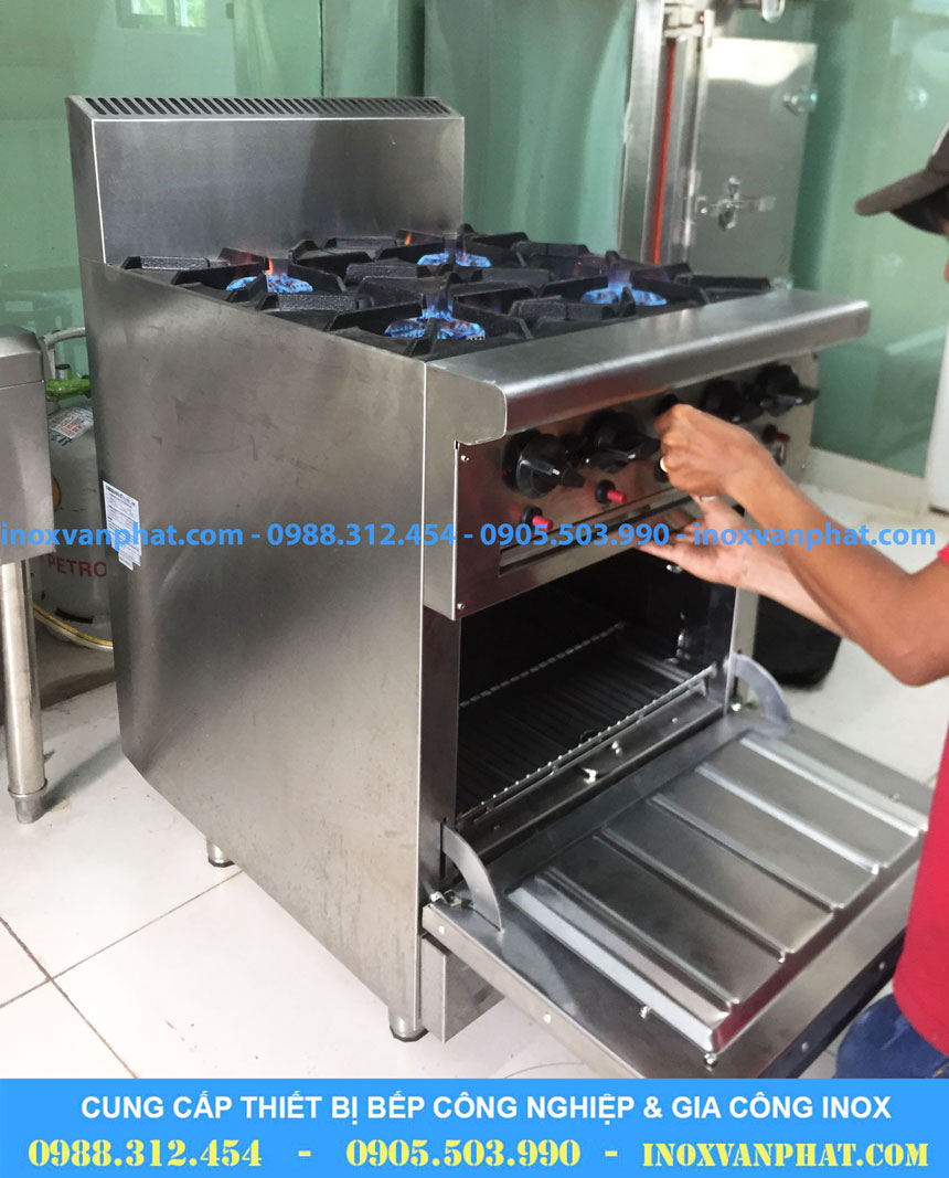 Bếp âu 4 họng có lò nướng 