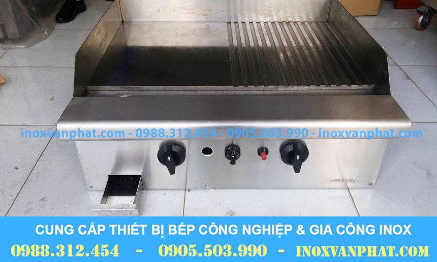 Bếp chiên nữa phẳng nữa nhám