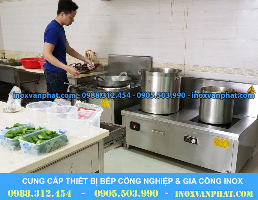 Bếp từ công nghiệp áp dụng tại các gian bếp