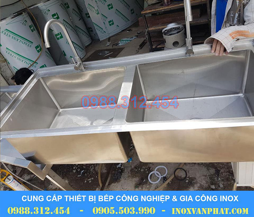 Chậu rửa đôi công nghiệp