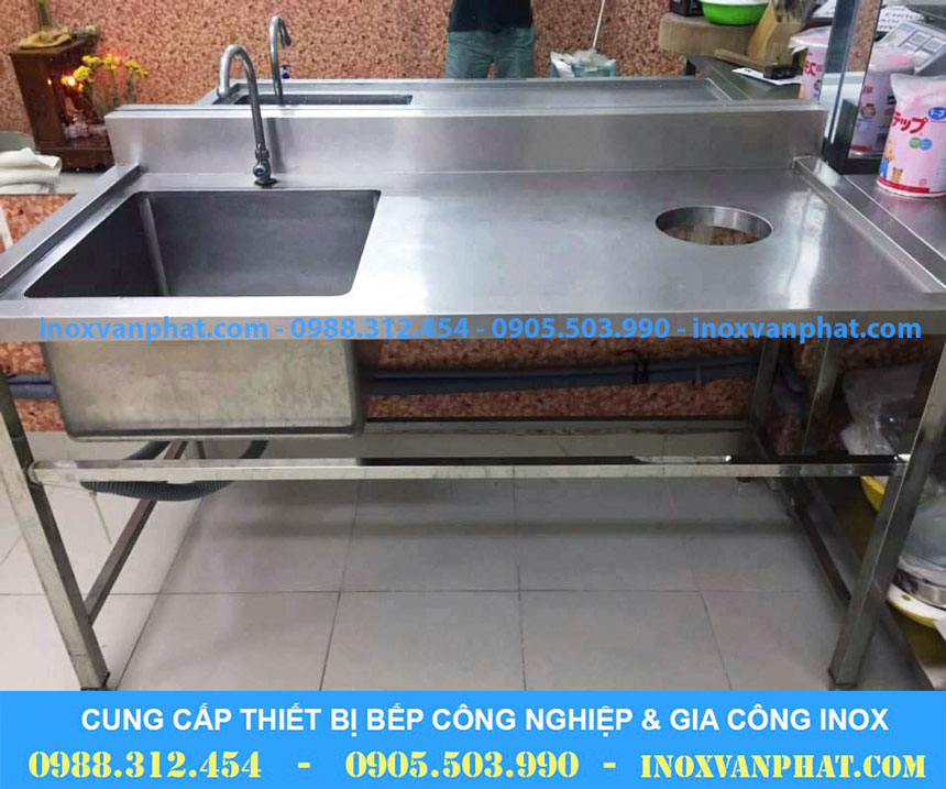 Chậu rửa inox sản xuất hoàn toàn từ inox 304 cao cấp