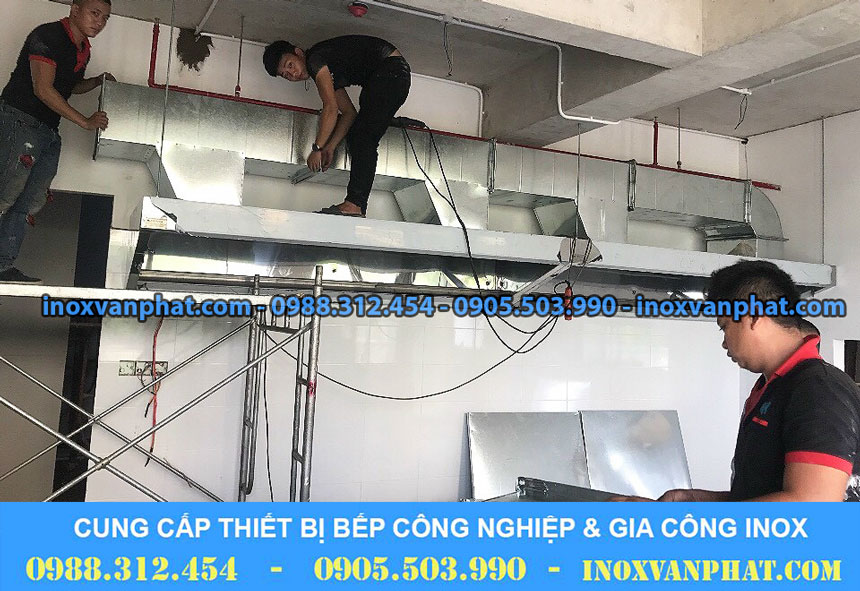 Thi công hệ thống hút khói bởi Inox Vạn Phát