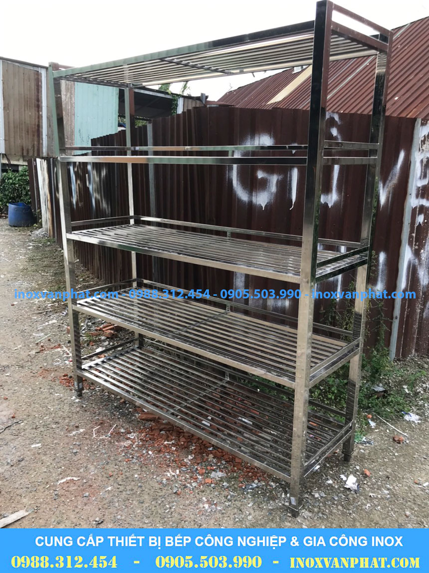 Kệ inox công nghiệp tiện dụng