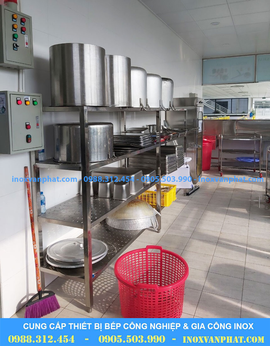 Kệ inox công nghiệp 4 tầng