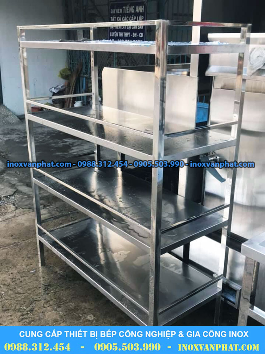Kệ bếp inox công nghiệp giá cạnh tranh
