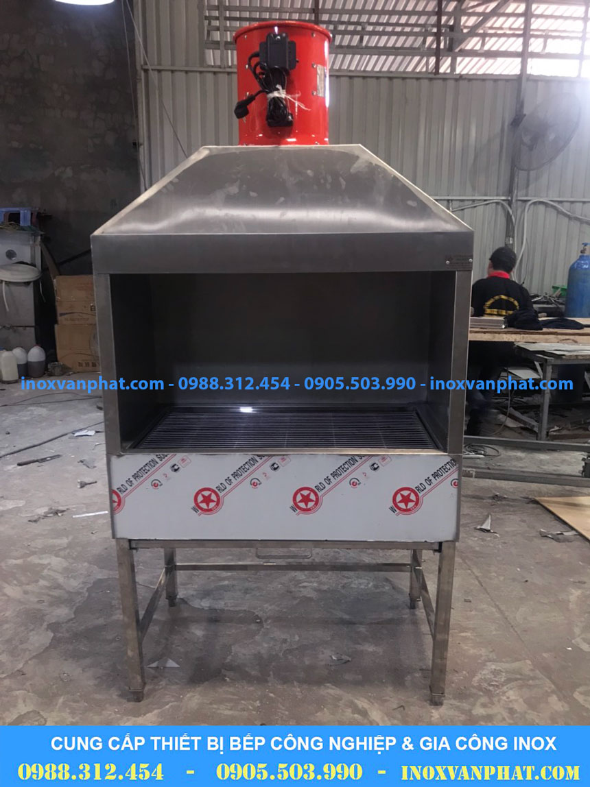 Lò nướng than inox có quạt hút