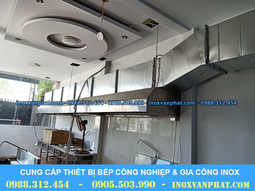 Thi công hệ thống hút khói thực hiện bởi Inox Vạn Phát
