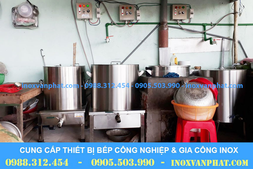 Nồi nấu phở áp dụng tại các gian bếp