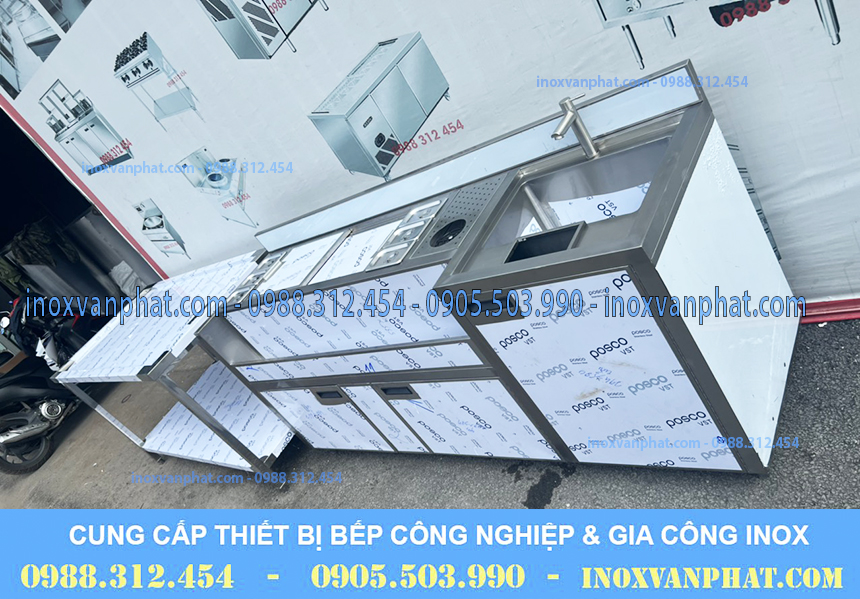 Quầy pha chế inox