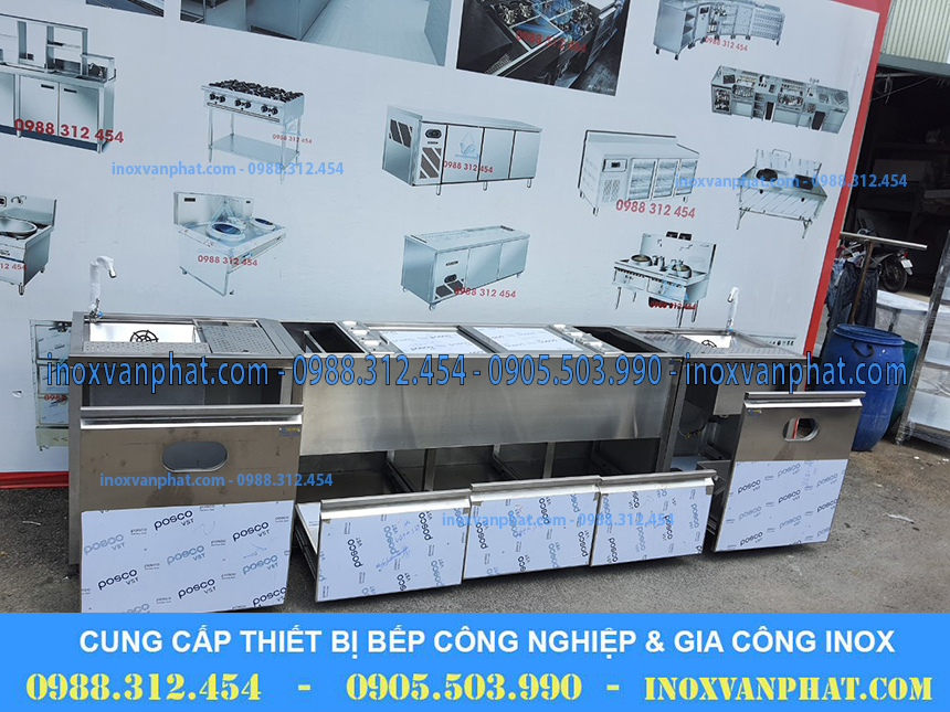 Quầy pha chế inox