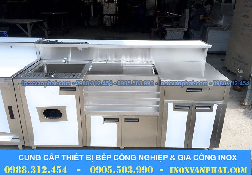 Quầy pha chế inox 