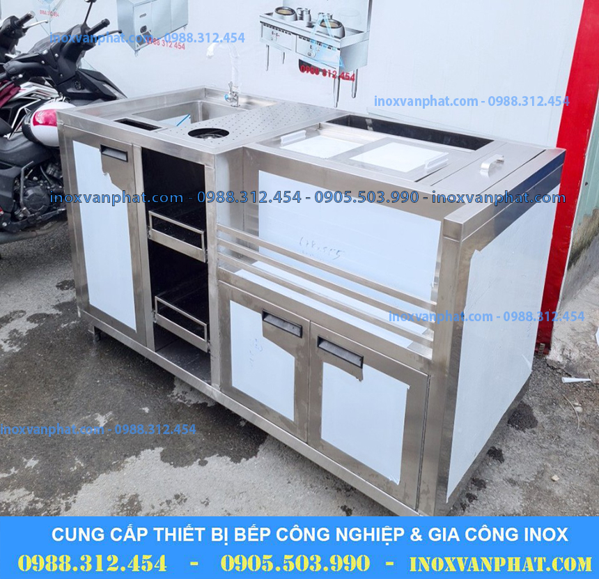 Quầy pha chế inox 