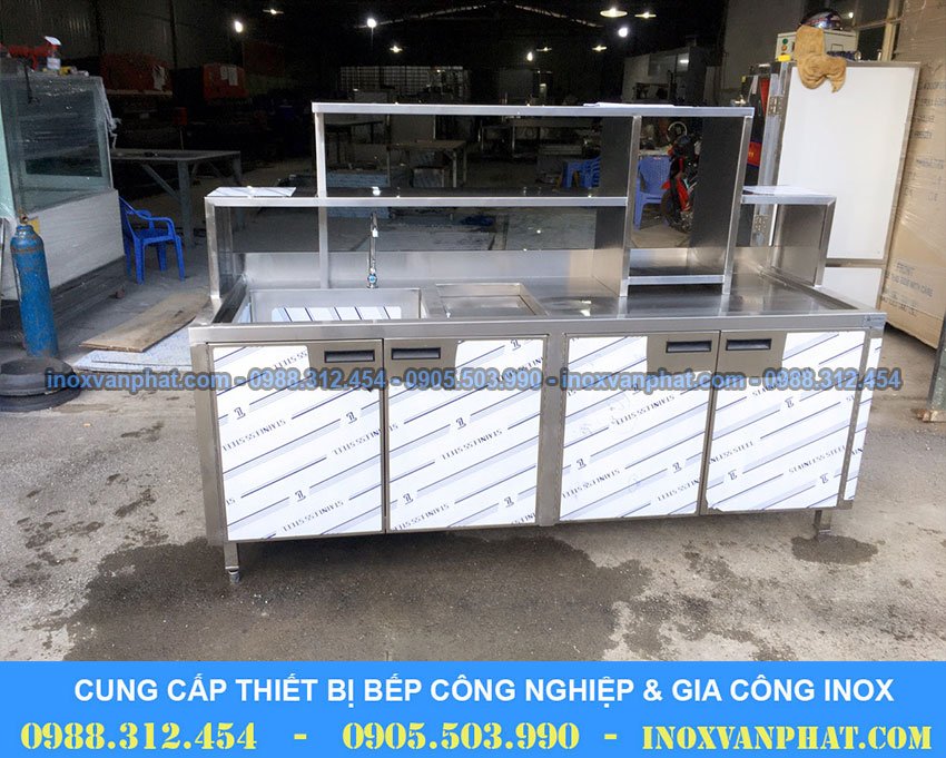 Quầy pha chế inox