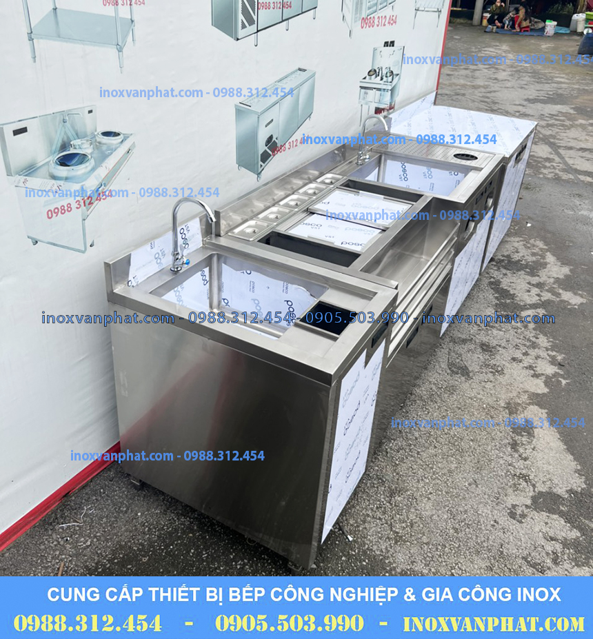 Quầy pha chế inox