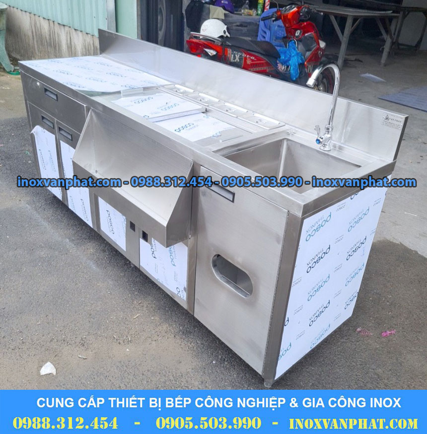 Quầy pha chế inox
