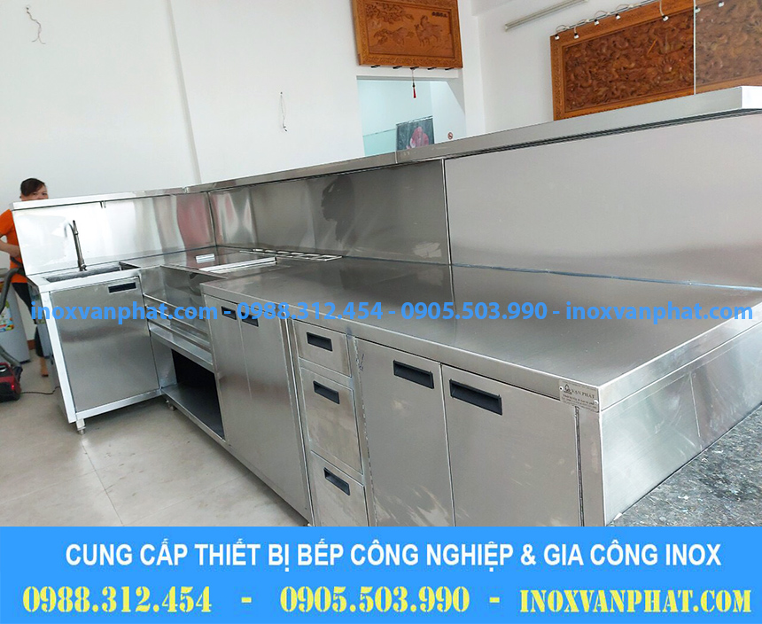 Quầy cafe inox