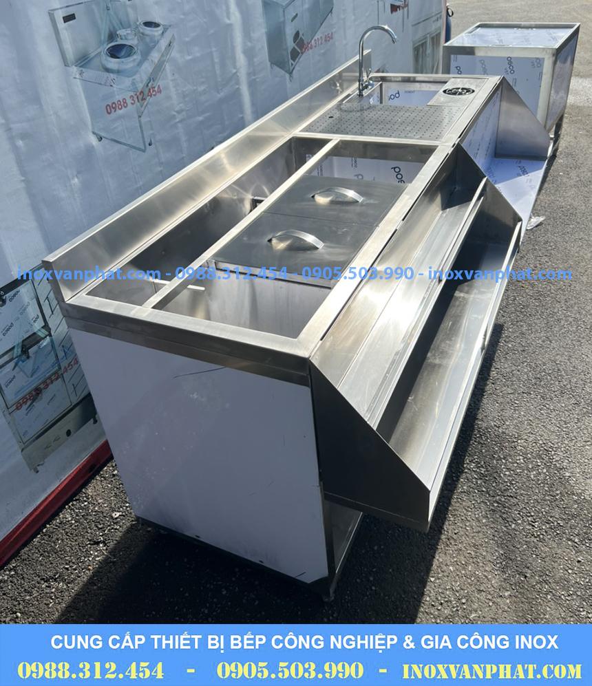 Quầy pha chế inox