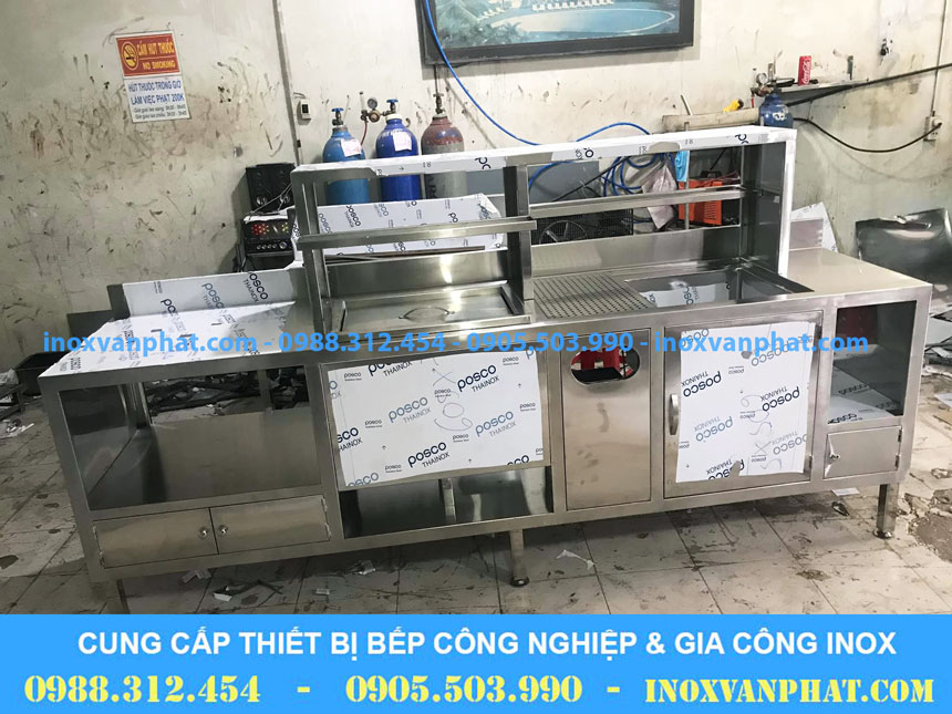 Quầy pha chế inox
