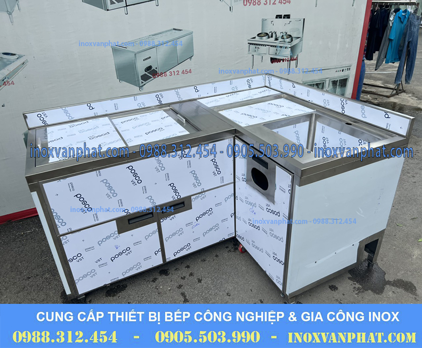 Quầy pha chế inox 