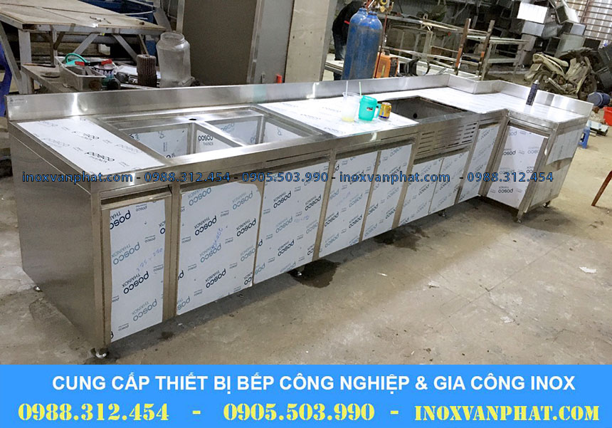 Quầy pha chế inox 