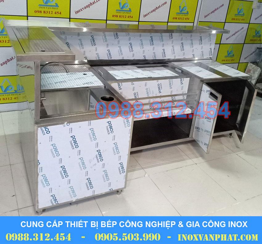 Quầy pha chế inox 