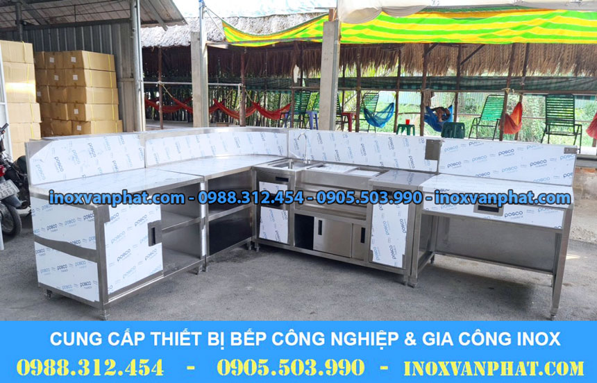 Quầy pha chế inox 