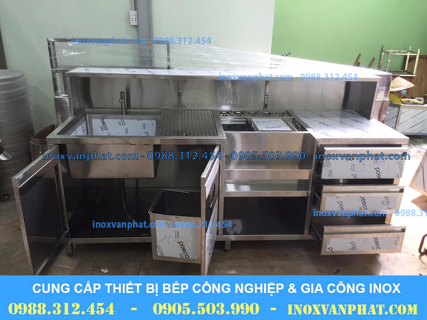 Quầy pha chế inox