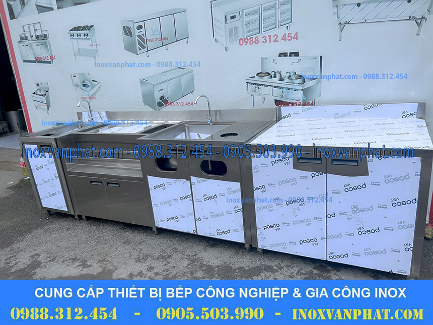 Quầy pha chế inox