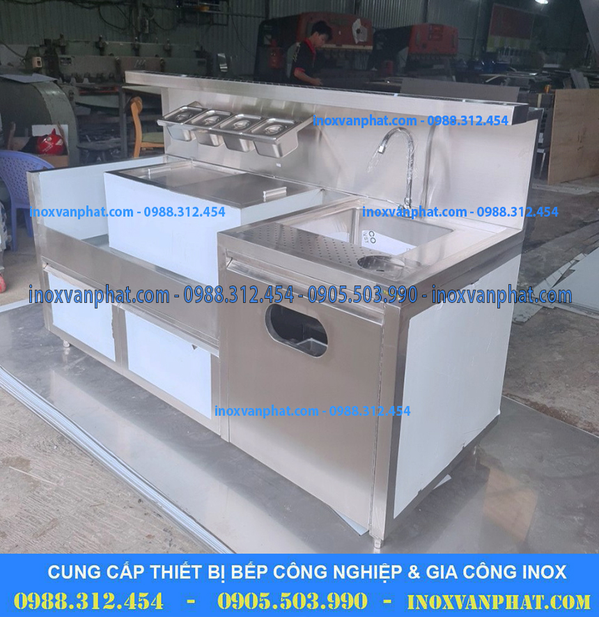 Quầy pha chế inox