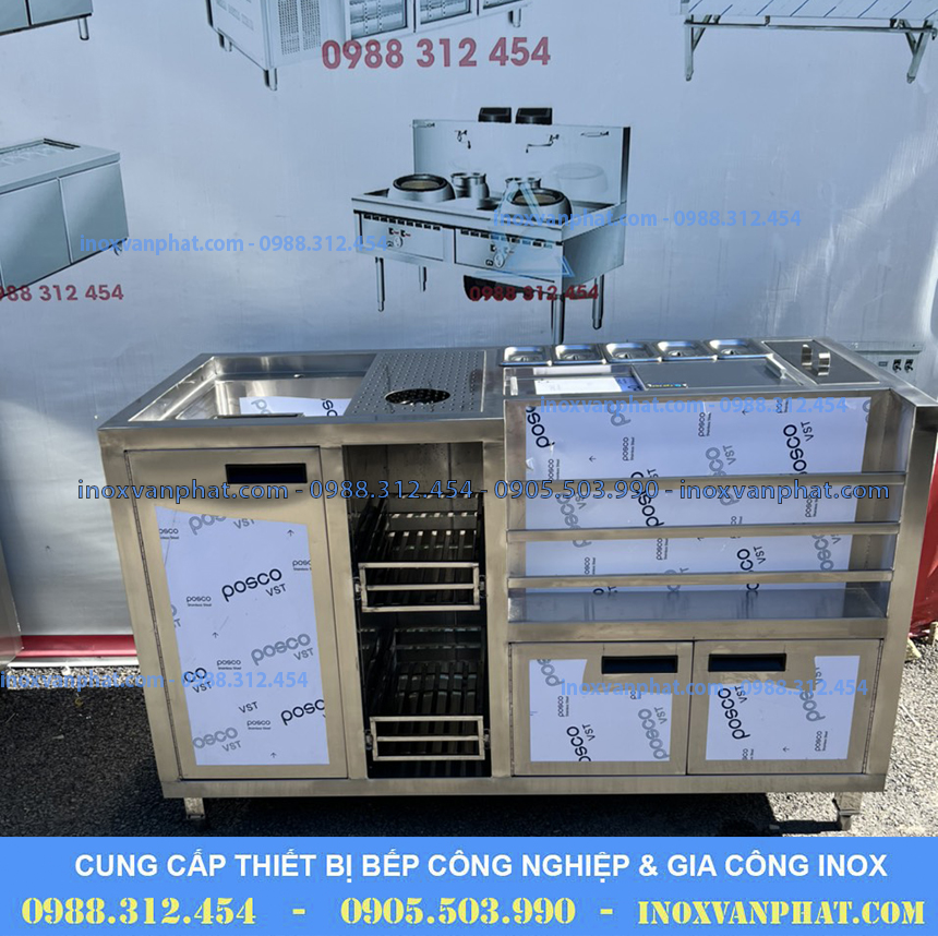 Quầy pha chế inox