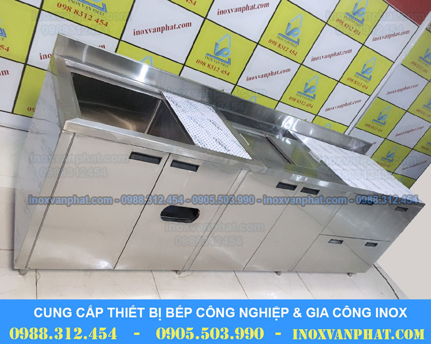 Quầy trà sữa inox Vạn Phát