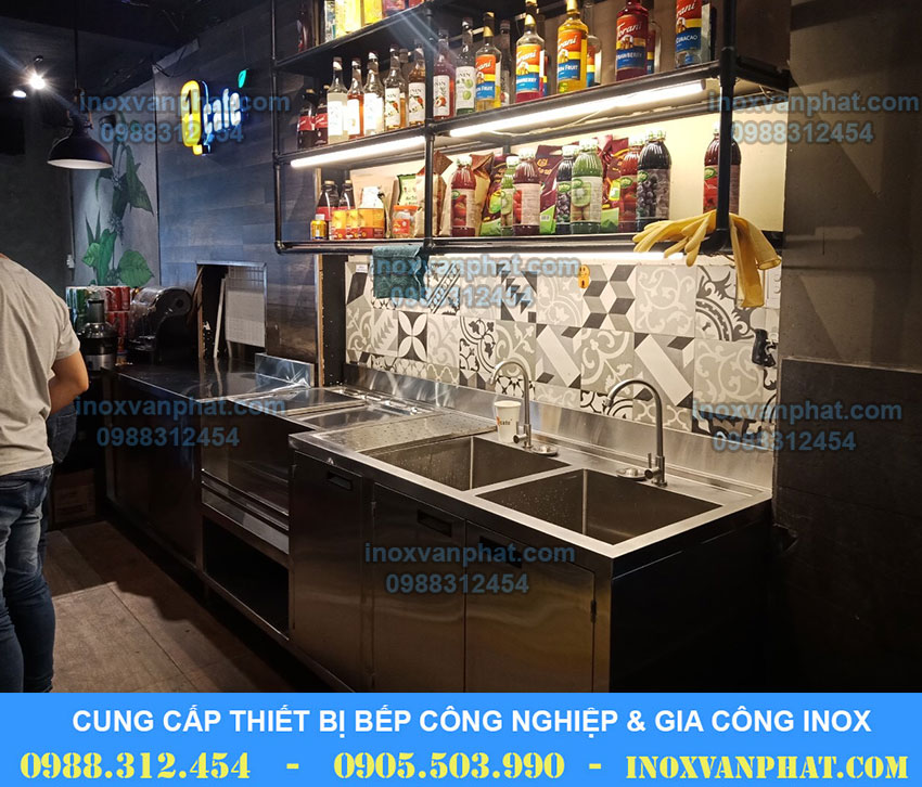 Quầy trà sữa inox
