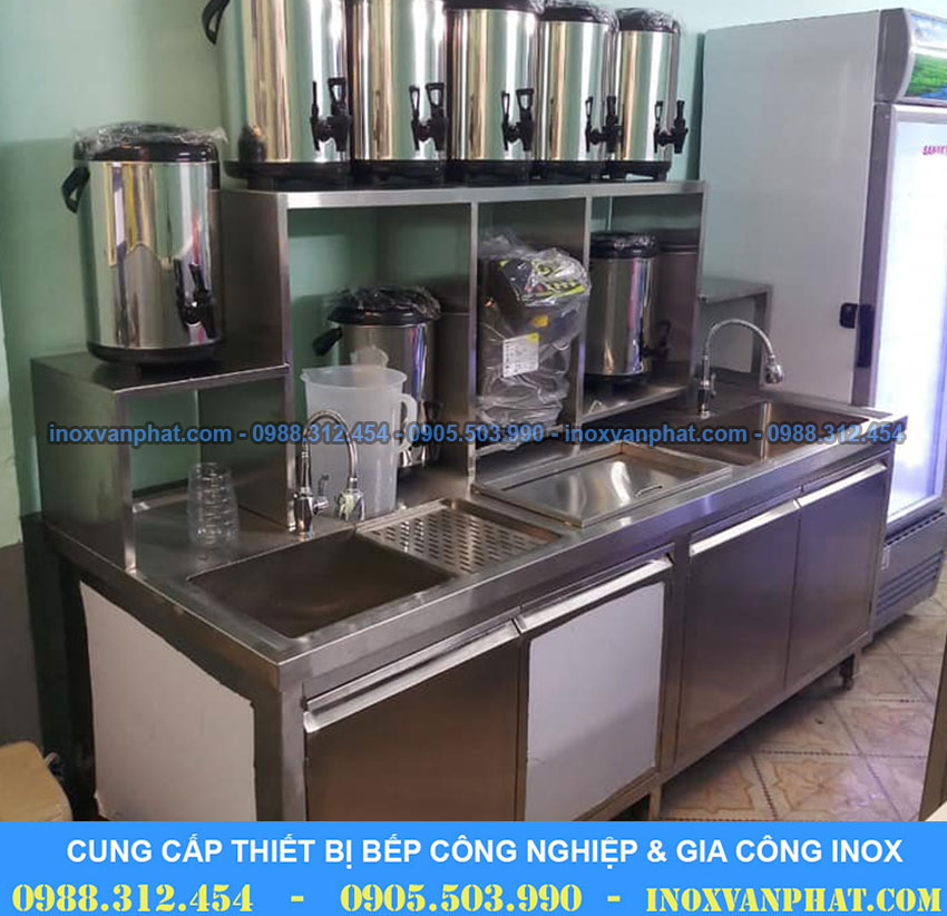 Quầy trà sữa inox