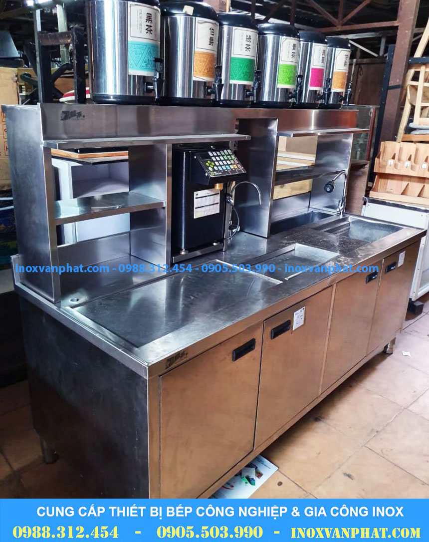 Quầy trà sữa inox