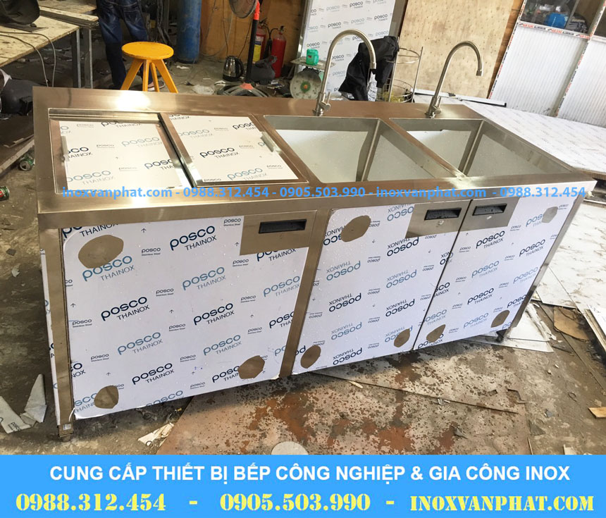 Thùng chứa đá inox