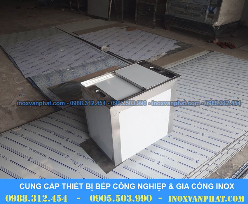 Thùng chứa đá inox