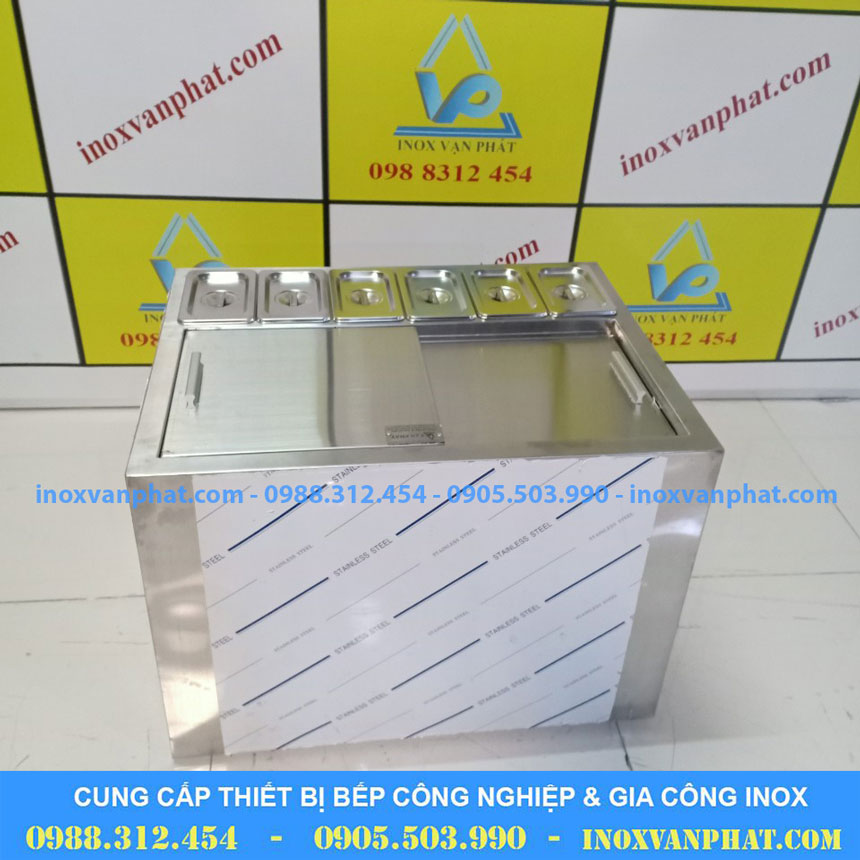 Thùng chứa đá inox