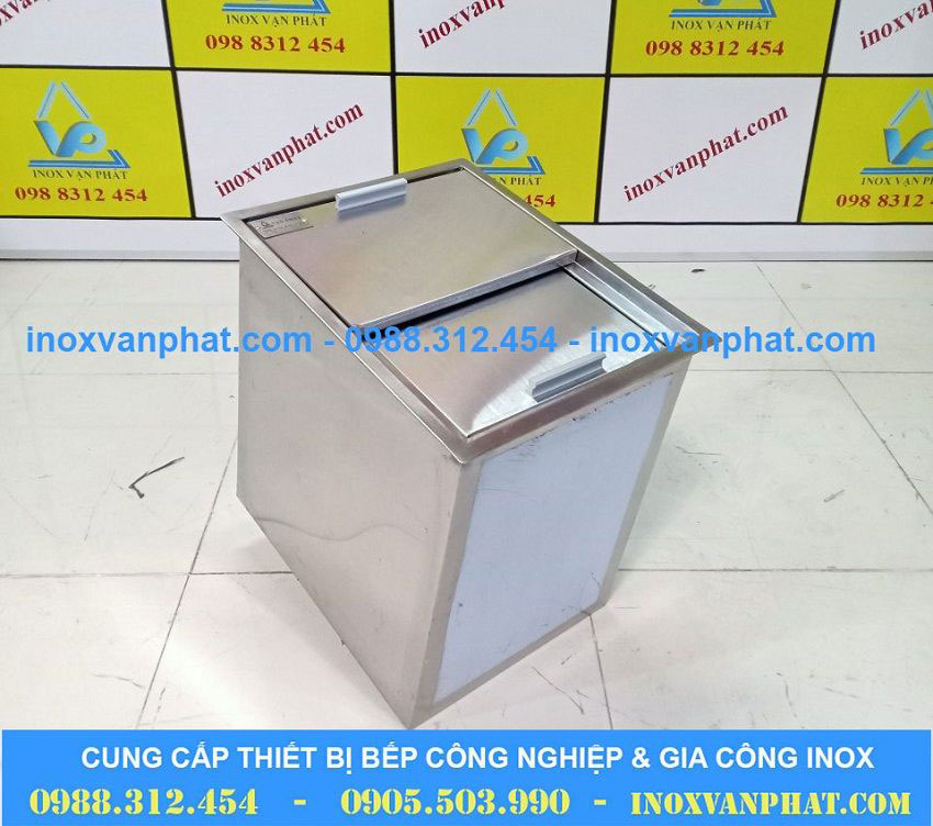 Thùng chứa đá inox