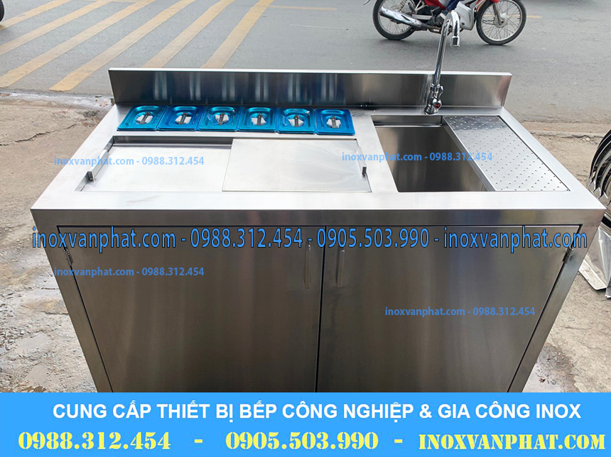 Thùng chứa đá inox