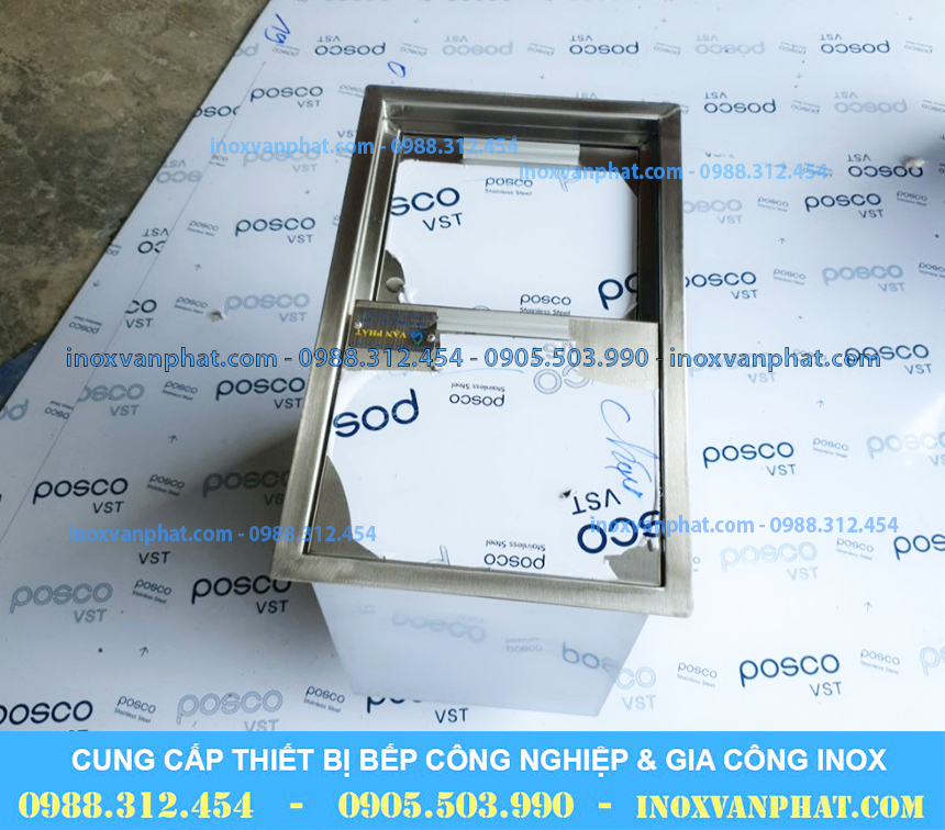 Thùng chứa đá inox