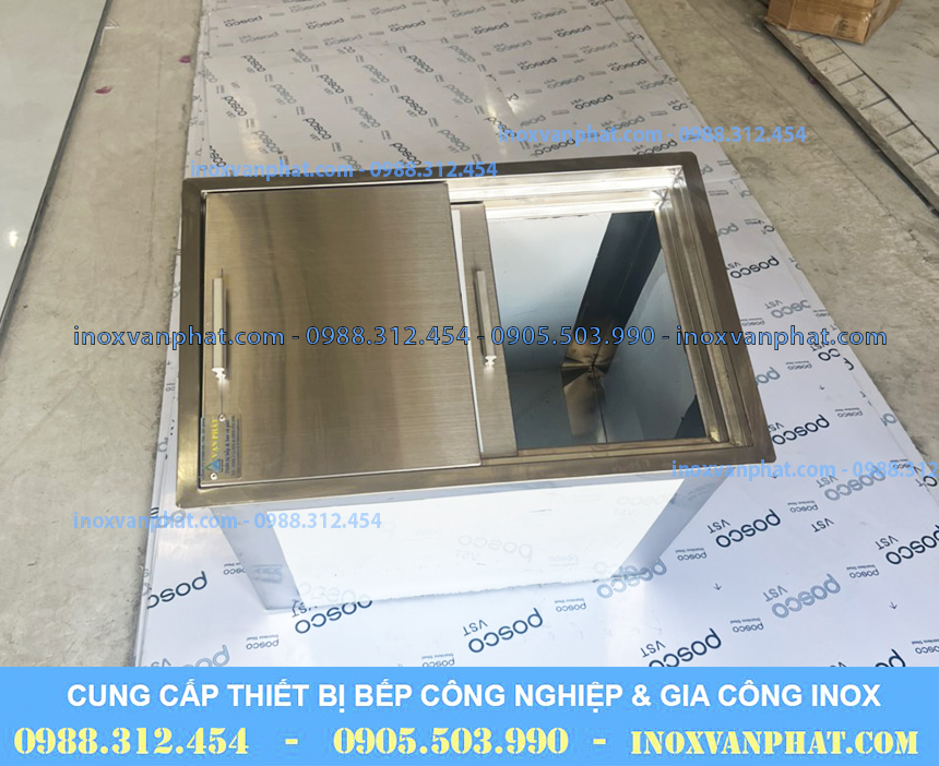 Thùng chứa đá inox