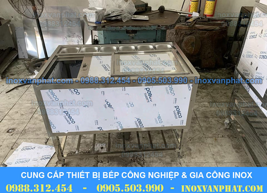 Thùng đá inox công nghiệp
