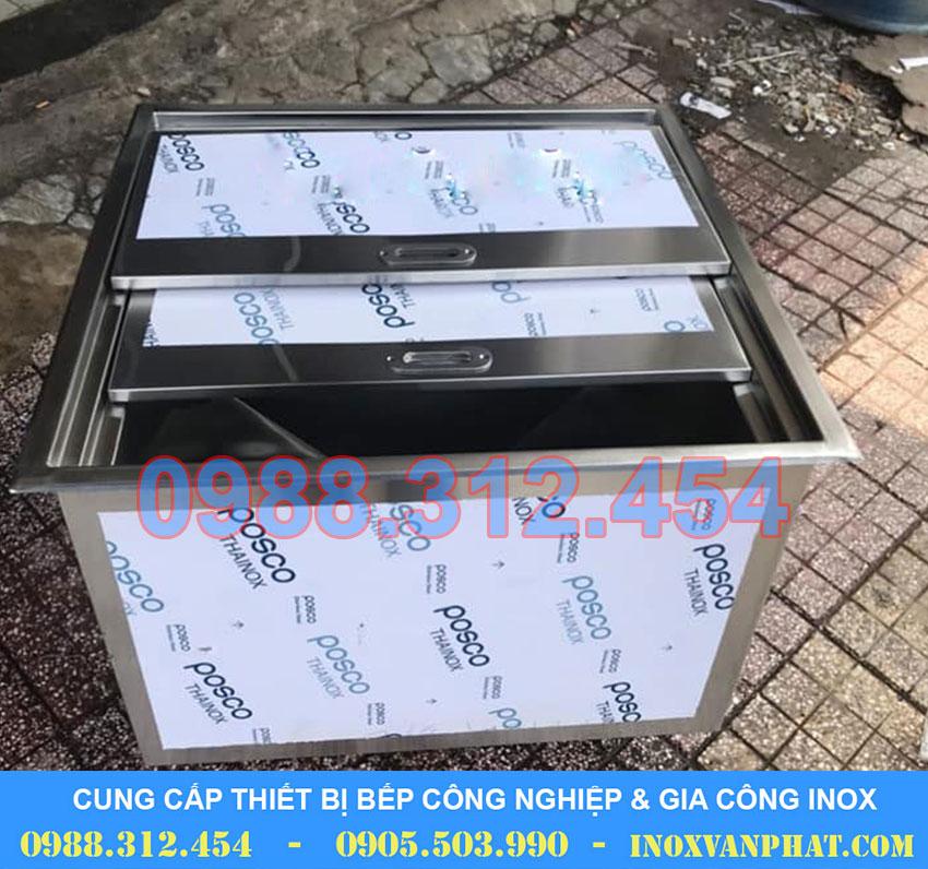 Thùng đá inox công nghiệp